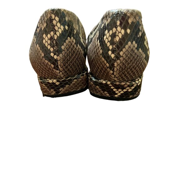 Vince Camuto Cruiz Shoes Snake Print D'Orsay Flats Pointed Toe Size 8.5 - Picture 6 of 7